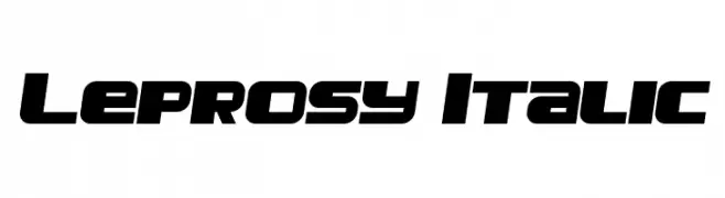 Leprosy Italic  免费字体下载