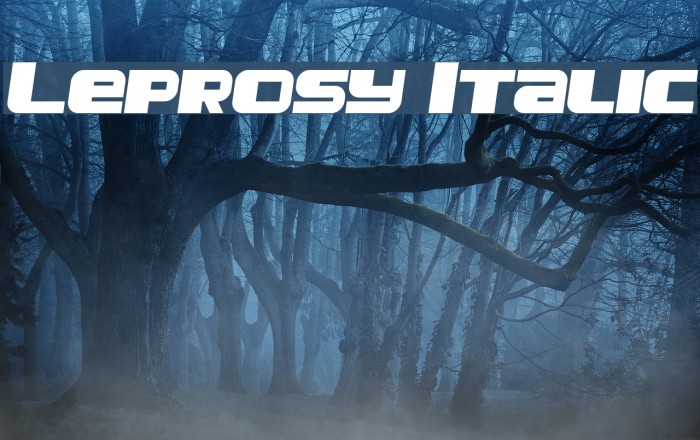 Leprosy Italic Example 2