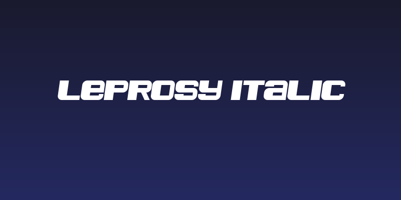 Leprosy Italic Social Header
