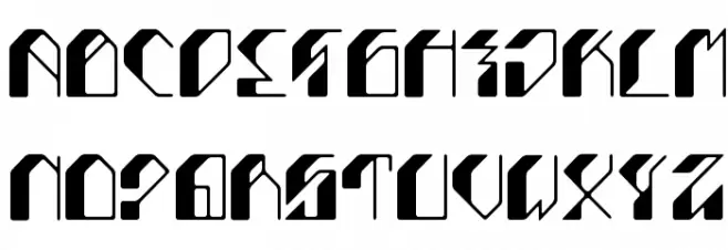 Leptoc Font UPPERCASE