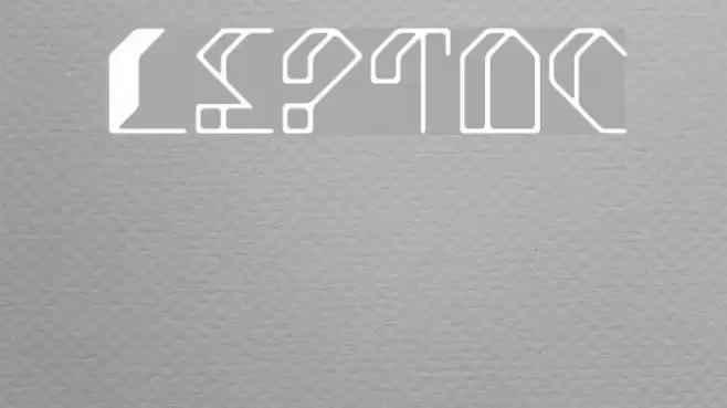 Leptoc Font examples