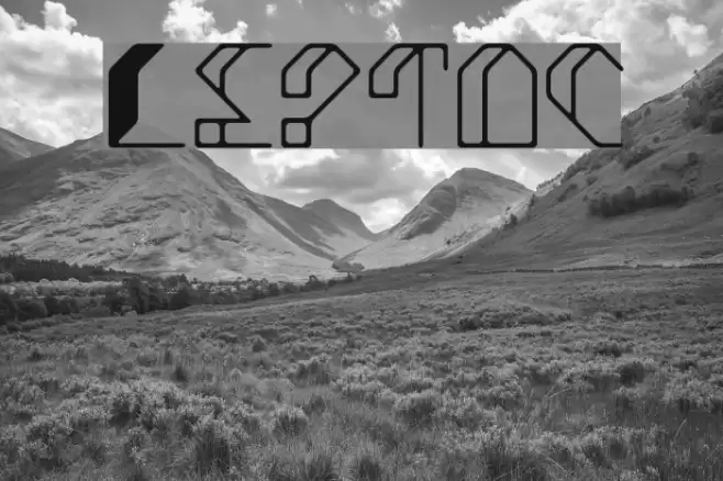 Leptoc Font examples