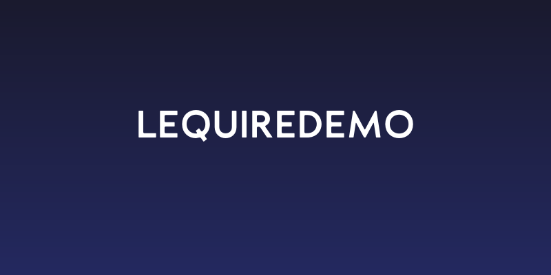 LequireDEMO Social Header