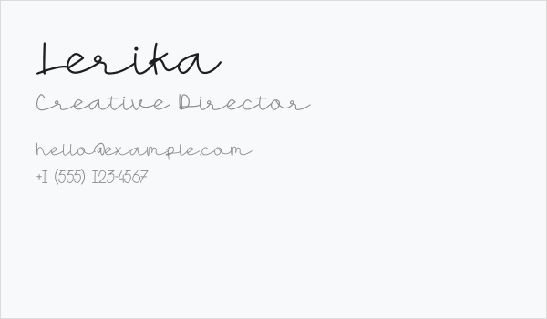 Lerika Business Card