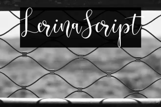 LerinaScript Font examples