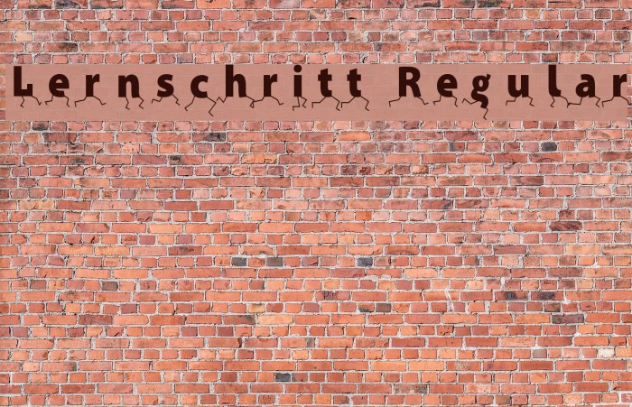 Lernschritt Regular Font examples