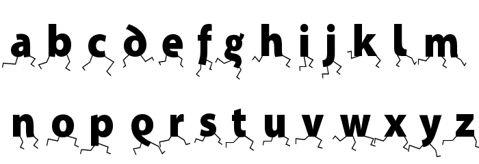 Lernschritt Regular Font LOWERCASE