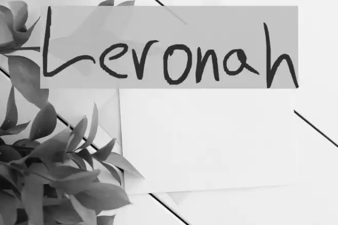 Leronah Font examples