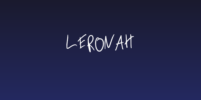 Leronah Social Header