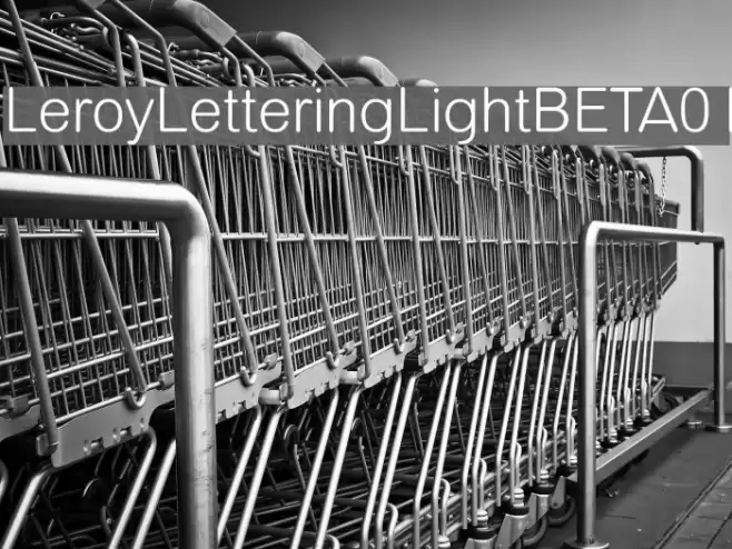 LeroyLetteringLightBETA01 Font examples
