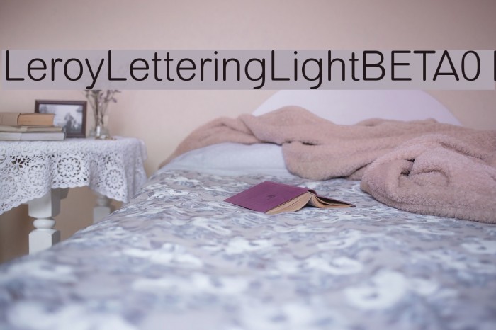 LeroyLetteringLightBETA01 Font examples
