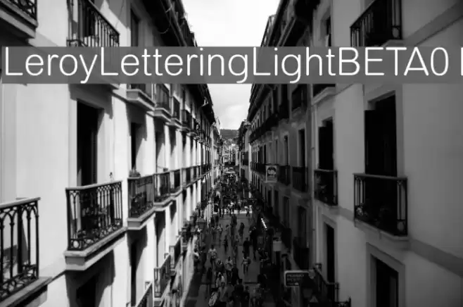 LeroyLetteringLightBETA01 Font examples