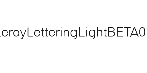 LeroyLetteringLightBETA01 Logo