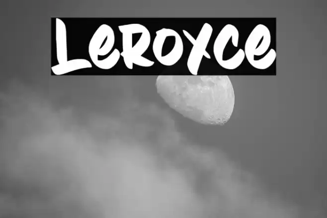 Leroyce Font examples