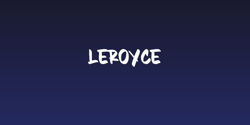 Leroyce Social Header