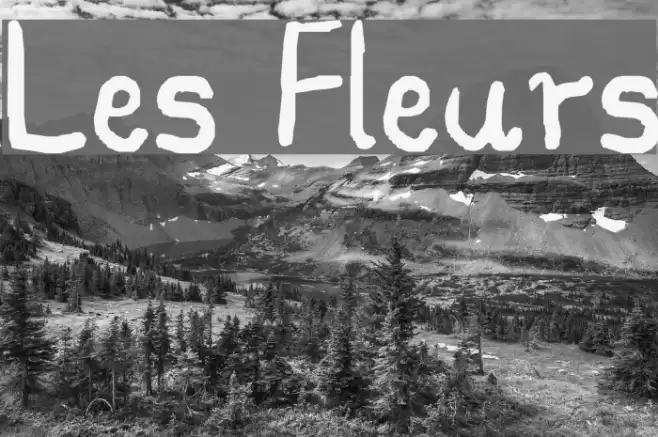 Les Fleurs Font examples