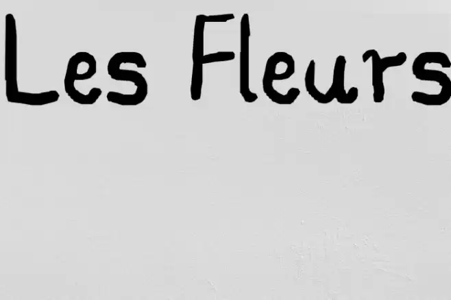 Les Fleurs Font examples