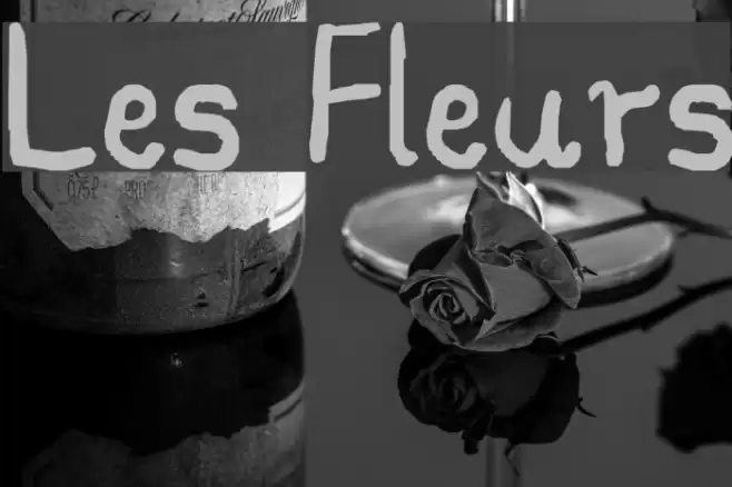 Les Fleurs Font examples