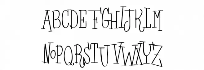 Les Sorcires de la Lune noire Font UPPERCASE