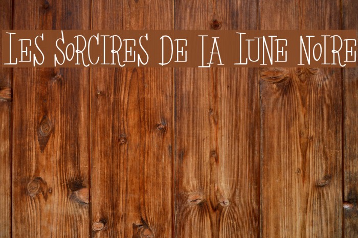 Les Sorcires de la Lune noire Font examples