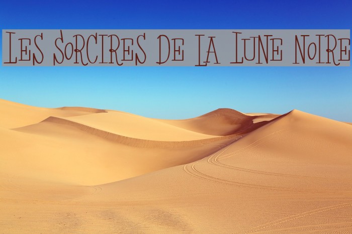 Les Sorcires de la Lune noire Font examples