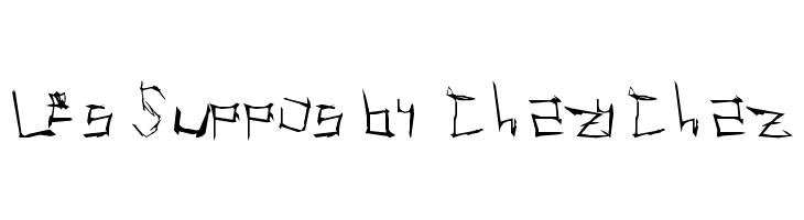 Les Suppos by ChazyChaz  免费字体下载
