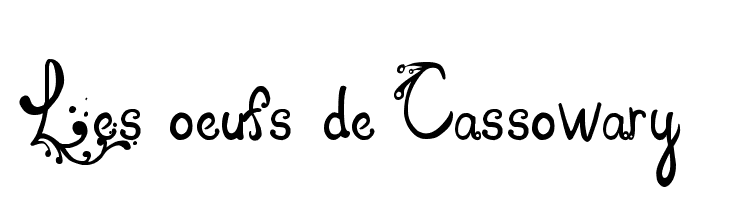 Les oeufs de Cassowary  नि: शुल्क फ़ॉन्ट्स डाउनलोड