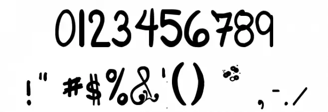 Les oeufs de Cassowary Font OTHER CHARS