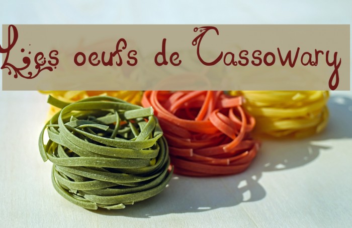 Les oeufs de Cassowary Example 3