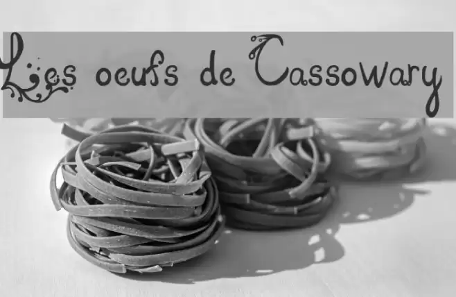 Les oeufs de Cassowary Font examples