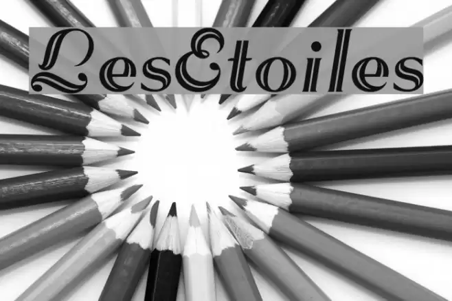 LesEtoiles Font examples