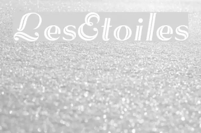 LesEtoiles Font examples
