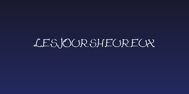 LesJoursHeureux Social Header