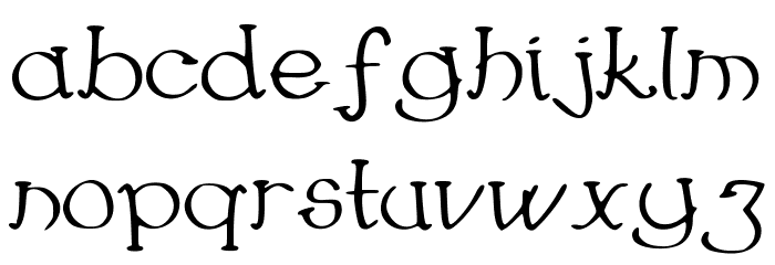 LesJoursHeureux Font LOWERCASE