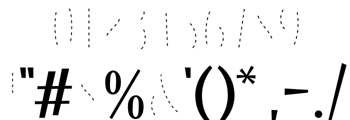 LesPaul-DashedInline Font OTHER CHARS