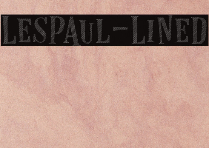 LesPaul-Lined Font examples