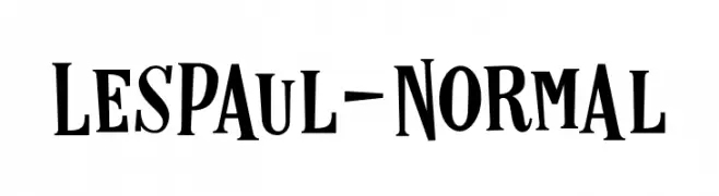 LesPaul-Normal  नि: शुल्क फ़ॉन्ट्स डाउनलोड