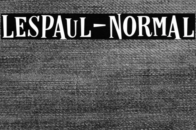 LesPaul-Normal Font examples