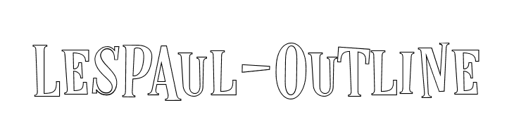 LesPaul-Outline  Frei Schriftart Herunterladen