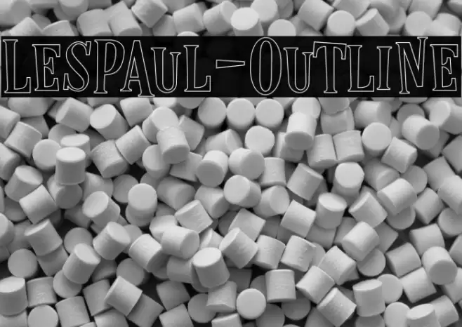 LesPaul-Outline Font examples