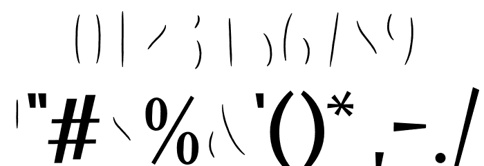 LesPaul-RoughenInline Font OTHER CHARS