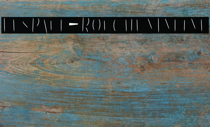 LesPaul-RoughenInline Font examples