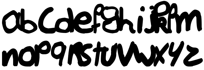 Lesansa Font LOWERCASE