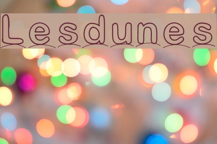 Lesdunes Font examples
