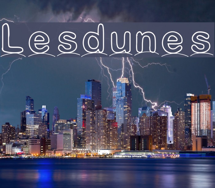 Lesdunes Font examples