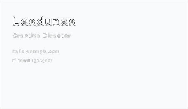 Lesdunes Business Card