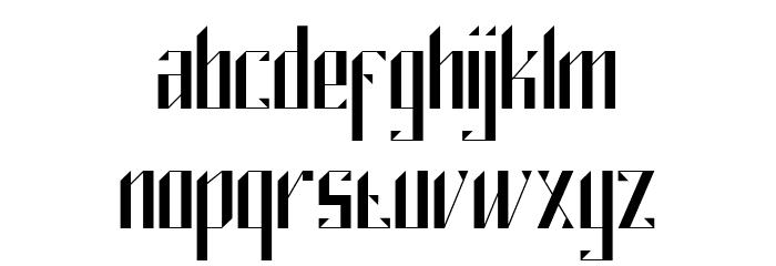 Lesham Schriftart Kleinbuchstaben