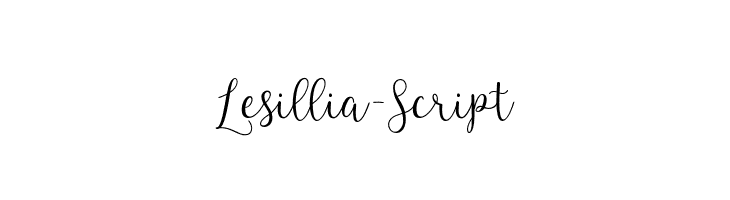 Lesillia-Script  font caratteri gratis