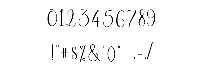 Lesillia-Script Font OTHER CHARS