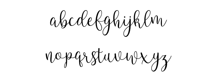 Lesillia-Script Font LOWERCASE